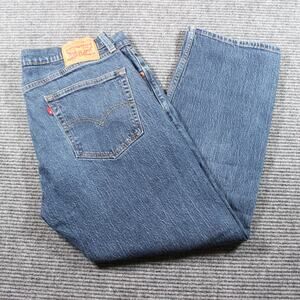Levi’s 505 Regular Straight Jeans Men’s 36x29 Dark Blue Zip Fly